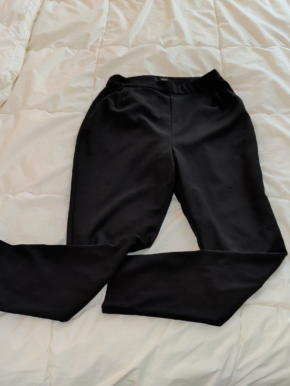 Lulu's Black High-Waist Ponte Pants